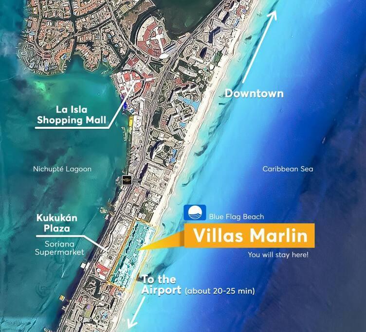Villa Aurora Beautiful Beachfront Apartment Cancun Exterior photo